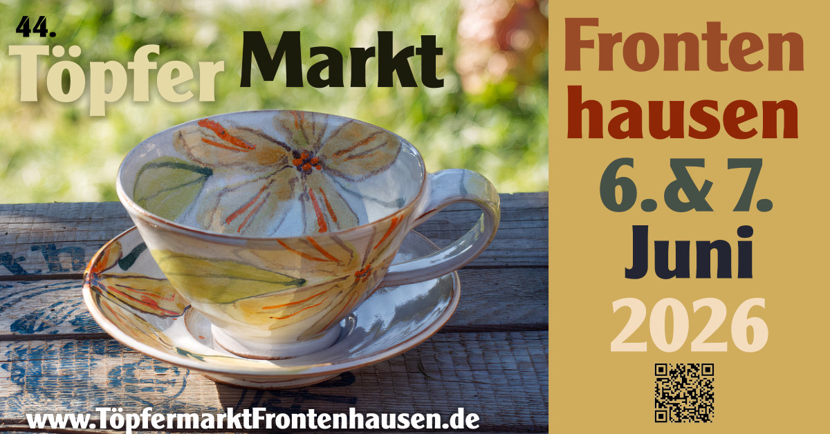 44. Töpfermarkt Frontenhausen, Juni 2026